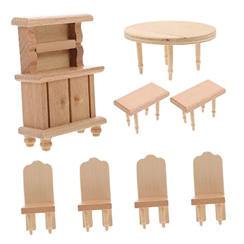Gatuida 1Satz Möbel für Puppenhaus Esszimmer und Stühle Teilig Stühle Hocker Schrank Puppenzubehör für Rollenspiele und Dekoration Gatuida 1Satz Möbel für Puppenhaus Esszimmer und Stühle Teilig Stühle Hocker Schrank Puppenzubehör für Rollenspiele und Dekoration von Gatuida
