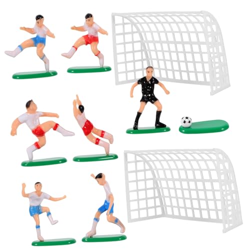 Gatuida 1Satz Multifunktions Kuchen Dekorationsset Mit Fußball Team Thema Tore Spieler Und Schiedsrichter Entzückende Kuchenfiguren Für Kreative Kuchendekorationen von Gatuida