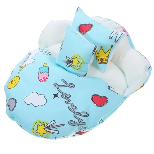 Gatuida 1Satz Puppenschlafsack für Kleine Puppen Wiederverwendbarer Schlafsack Kissen für Kreatives Spiel Kompakte und Praktische Puppendekoration von Gatuida