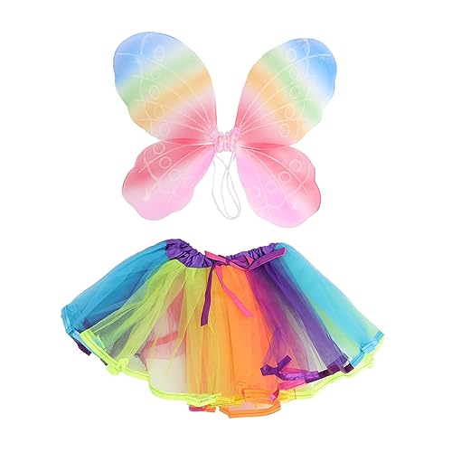 Gatuida 1Satz Regenbogen Schmetterlingsflügeln und Tüllrock für Kostümzubehör für Partys Karneval und Kindergeburtstage Teiliges Schmetterlingsflügel Tüllrock Gatuida 1Satz Regenbogen Schmetterlingsflügeln und Tüllrock für Kostümzubehör für Partys Karneval und Kindergeburtstage Teiliges Schmetterlingsflügel Tüllrock von Gatuida