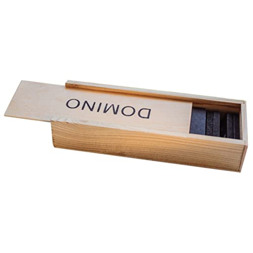 Gatuida 1Satz Teiliges Set aus Schwarzen Holz Domino Blöcken Pädagogisches für Kreativität Hand Auge Koordination und Fantasie für Drinnen und Draußen von Gatuida