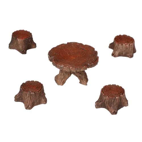 Gatuida 1Satz Tischstuhl Harz Möbeldekoration für Mikrolandschaften Puppenhäuser und Gartenaccessoires Teiliges für Innen und Außendekoration Gatuida 1Satz Tischstuhl Harz Möbeldekoration für Mikrolandschaften Puppenhäuser und Gartenaccessoires Teiliges für Innen und Außendekoration von Gatuida