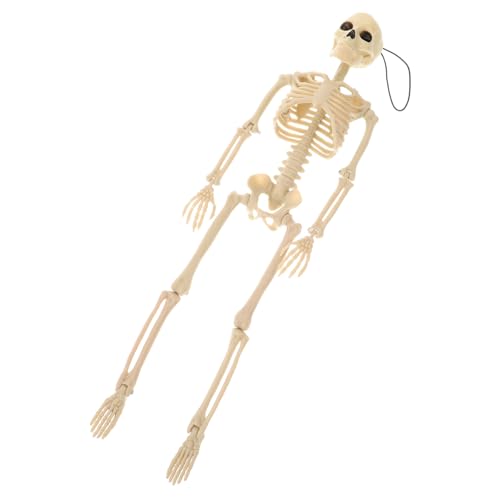 Gatuida 1Stk Halloween-Skelett halloween halloween schädel Halloween-Wohndekoration Skelettmodell Halloween Animatronik lustiges Skeletthandwerk Halloween-Versorgung Metall Weiß von Gatuida