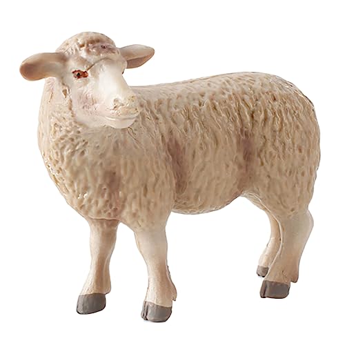 Gatuida 1Stück Realistisches Schafmodell für Lebensechte Schaffigur aus Umweltfreundlichem Material als Dekoration für Zuhause und Schule Merino Stil Perfektes Lernspielzeug von Gatuida