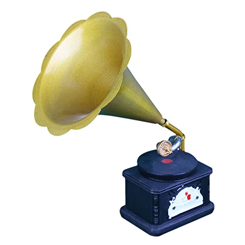 Gatuida 1stk Grammophon-Modell Phonographen-Modell Grammophon-dekor Klassisches Grammophonmodell Grammophon Spielzeug Mini-Vintage-Modell Plattenspieler Dekoration Harz Ornamente Stereo von Gatuida