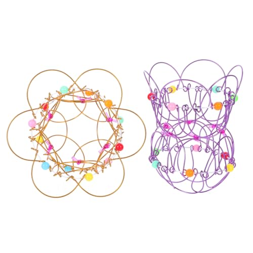 Gatuida 2 Flexible Magische Eisenschleifen: Kreatives, Verwandelbares Zappelspielzeug Für Kinder Für Fantasie Und Logik – Metallreifen Für Tricks Und Bastelarbeiten von Gatuida