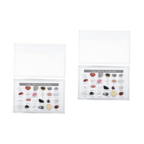 Gatuida 2 Kisten Erz Proben Schmuck Quarz Reize Becher Edelsteine Felsen Strassaufkleber Cool Set Zur Herstellung Von Ohrringen Stand Steinherz Figuren Kristalle Kunststoff-box Colorful Gatuida 2 Kisten Erz Proben Schmuck Quarz Reize Becher Edelsteine Felsen Strassaufkleber Cool Set Zur Herstellung Von Ohrringen Stand Steinherz Figuren Kristalle Kunststoff-box Colorful von Gatuida