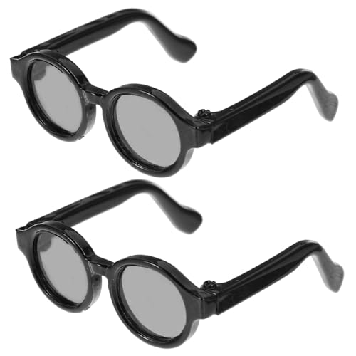 Gatuida 2 Paare Puppe Mini-Brille kleine Brille Puppenbrille Ankleiden Kostümzubehör für Minipuppen Brille für Puppe Gläser Miniaturpuppen- dekorative Glasdekore Plastik Black Gatuida 2 Paare Puppe Mini-Brille kleine Brille Puppenbrille Ankleiden Kostümzubehör für Minipuppen Brille für Puppe Gläser Miniaturpuppen- dekorative Glasdekore Plastik Black von Gatuida