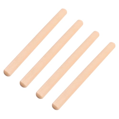 Gatuida 2 Paare Teiliges Holz Rhythmusstäbe Percussion Instrumente aus Hochwertigem Holz Glatte Oberfläche Sicher und Langlebig für Anfänger und Musikunterricht Kompatibel mit Bongo von Gatuida