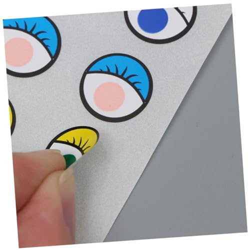 Gatuida 2 Rollen DIY Augenaufkleber mit Bunten und Schwarz Weißen Motiven Selbstklebende Etiketten für Bastelprojekte Schüler Puppen und Modelldekoration Ablösbar ohne Rückstände von Gatuida