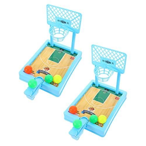 Gatuida 2 Sätze Basketball Tisch Basketballspielzeug mit Bällen Pädagogisches Indoor für Hand Auge Koordination und Geschicklichkeit für Geburtstag Zufällige Farbe Zufällige Farbe von Gatuida
