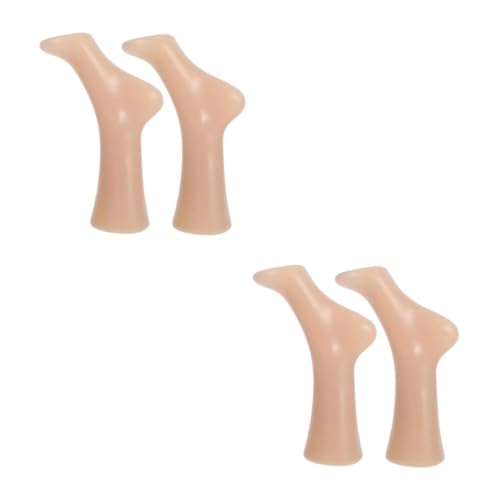 Gatuida 2 Sätze Fußform Aus Kunststoff Fußpuppe Für Socken Umgedrehte Fußform Weibliche Sockenanzeige Fuß Aus Kunststoff Fuß Schaufensterpuppe Damensocken-display Plastik Khaki 2 Stück * 2 von Gatuida