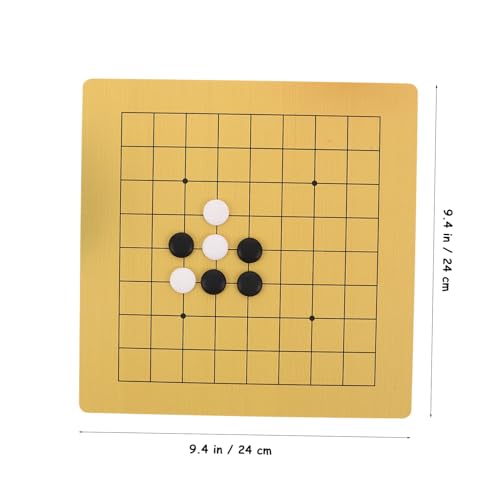 Gatuida 2 Sätze Go Spielset mit Doppelseitigem Brett Cartoon Bär Schachschale mit Kunststoffsteinen Tragbares Weiqi Brettspiel für Kognitive und Reisespaß Gatuida 2 Sätze Go Spielset mit Doppelseitigem Brett Cartoon Bär Schachschale mit Kunststoffsteinen Tragbares Weiqi Brettspiel für Kognitive und Reisespaß von Gatuida
