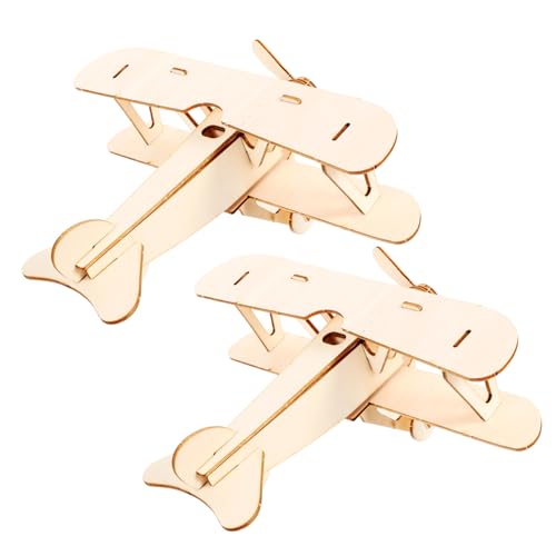 Gatuida 2 Sätze Holzflugzeug Puzzle Bausatz DIY Modellflugzeug aus Holz Pädagogisches für Kreatives Bastelset und Dekoratives Flugzeugmodell Gatuida 2 Sätze Holzflugzeug Puzzle Bausatz DIY Modellflugzeug aus Holz Pädagogisches für Kreatives Bastelset und Dekoratives Flugzeugmodell von Gatuida