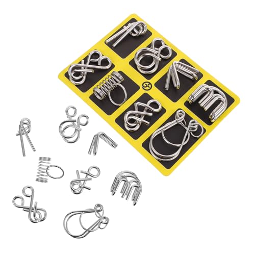 Gatuida 2 Sätze Intelligentes Ringpuzzle Metall Entsperrspiel Konzentrationstraining und Iq für Erwachsene Verschiedene Schwierigkeitsgrade Pädagogisches Denkspielzeug Gatuida 2 Sätze Intelligentes Ringpuzzle Metall Entsperrspiel Konzentrationstraining und Iq für Erwachsene Verschiedene Schwierigkeitsgrade Pädagogisches Denkspielzeug von Gatuida