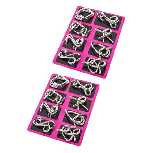 Gatuida 2 Sätze Interlock Drahtpuzzle Iq Knobelspiel Fidget Toy für Konzentrationsspiele Junge Mädchen Erwachsene Reise Geduldsspiel Gatuida 2 Sätze Interlock Drahtpuzzle Iq Knobelspiel Fidget Toy für Konzentrationsspiele Junge Mädchen Erwachsene Reise Geduldsspiel von Gatuida