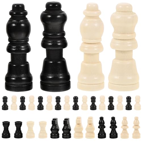 Gatuida 2 Sätze Mini Schachfiguren Set aus Holz Miniatur Schachspiel für Tragbare Schachstücke für Mathematikunterricht und Kreative Projekte Teiliges Set Schwarz und Weiß Gatuida 2 Sätze Mini Schachfiguren Set aus Holz Miniatur Schachspiel für Tragbare Schachstücke für Mathematikunterricht und Kreative Projekte Teiliges Set Schwarz und Weiß von Gatuida