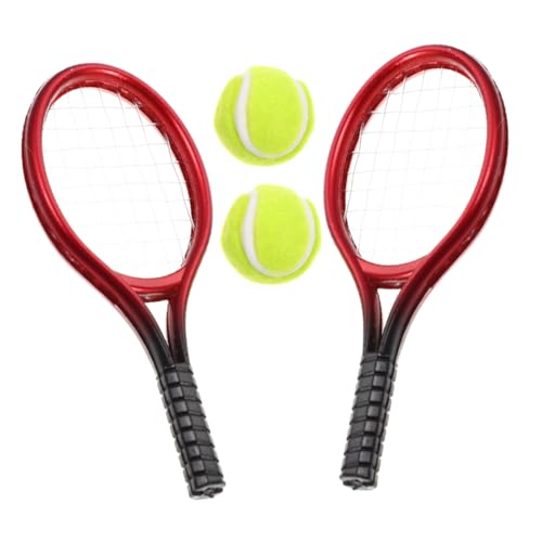 Gatuida 2 Sätze Mini Tennis Set für Puppenhaus Teiliges Set mit Mini Tennisracket und Ball Realistisches Zubehör für Kreative Rollenspiele und Sport Szenen für Miniatur Enthusiasten Gatuida 2 Sätze Mini Tennis Set für Puppenhaus Teiliges Set mit Mini Tennisracket und Ball Realistisches Zubehör für Kreative Rollenspiele und Sport Szenen für Miniatur Enthusiasten von Gatuida