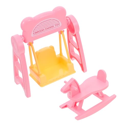 Gatuida 2 Sätze Miniatur Puppenhaus Möbel DIY Schaukelstuhl und Holzpferd für Kreatives Spiel und Bastelprojekte Fördert Fantasie und Familienspaß Gatuida 2 Sätze Miniatur Puppenhaus Möbel DIY Schaukelstuhl und Holzpferd für Kreatives Spiel und Bastelprojekte Fördert Fantasie und Familienspaß von Gatuida