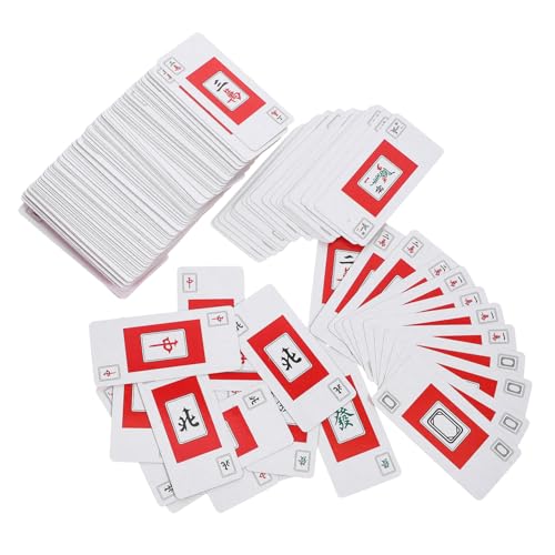 Gatuida 2 Sätze Reise Mahjong Kartenset Chinesische Mahjongkarten mit Würfeln Tragbares für Unterwegs Spiel für Partys und Freizeitaktivitäten Gatuida 2 Sätze Reise Mahjong Kartenset Chinesische Mahjongkarten mit Würfeln Tragbares für Unterwegs Spiel für Partys und Freizeitaktivitäten von Gatuida