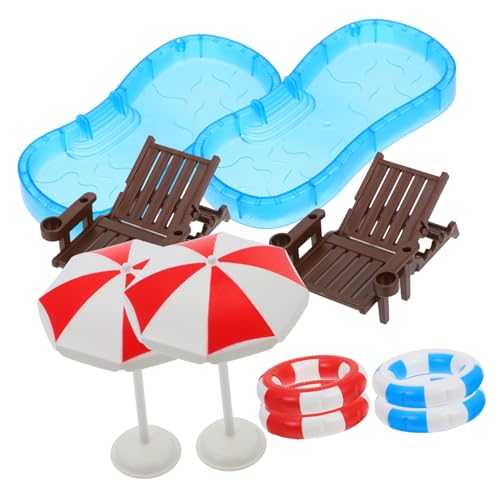 Gatuida 2 Sätze Schwimmbadmodell Poolzubehör Klein Mini-schwimmbecken Mini-hausschwimmbecken Mini-House-szenendekor Puppenhaus-Schwimmbad Mini- -schwimmring Strandminiaturen Plastik Gatuida 2 Sätze Schwimmbadmodell Poolzubehör Klein Mini-schwimmbecken Mini-hausschwimmbecken Mini-House-szenendekor Puppenhaus-Schwimmbad Mini- -schwimmring Strandminiaturen Plastik von Gatuida