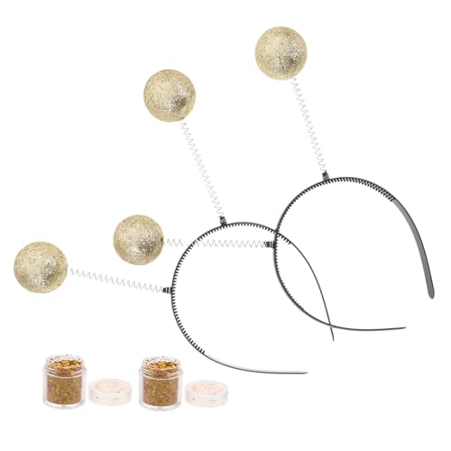 Gatuida 2 Sätze Stirnband mit Glitzerbällen Martian Antenne Haarreif Kostüm Accessoires für Erwachsene und Leichtes Bequemes Party und Bühnenkostüm in Gold Gatuida 2 Sätze Stirnband mit Glitzerbällen Martian Antenne Haarreif Kostüm Accessoires für Erwachsene und Leichtes Bequemes Party und Bühnenkostüm in Gold von Gatuida