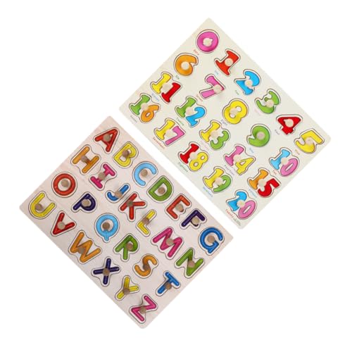 Gatuida 2 Satz Montessori Holzpuzzle Teilig mit Bunten Buchstaben und Zahlen Lernspielzeug für Vorschulkinder Motorisches Holzspielzeug zur Frühkindlichen und Spielerischen Alphabet und Gatuida 2 Satz Montessori Holzpuzzle Teilig mit Bunten Buchstaben und Zahlen Lernspielzeug für Vorschulkinder Motorisches Holzspielzeug zur Frühkindlichen und Spielerischen Alphabet und von Gatuida
