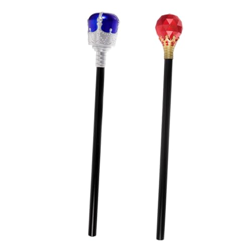 Gatuida 2 Stück Cosplay Kostüm Zauberstäbe für Königlicher Scepter und Königinnenzauberstab Partyzubehör für Halloween und Kostümpartys Gatuida 2 Stück Cosplay Kostüm Zauberstäbe für Königlicher Scepter und Königinnenzauberstab Partyzubehör für Halloween und Kostümpartys von Gatuida