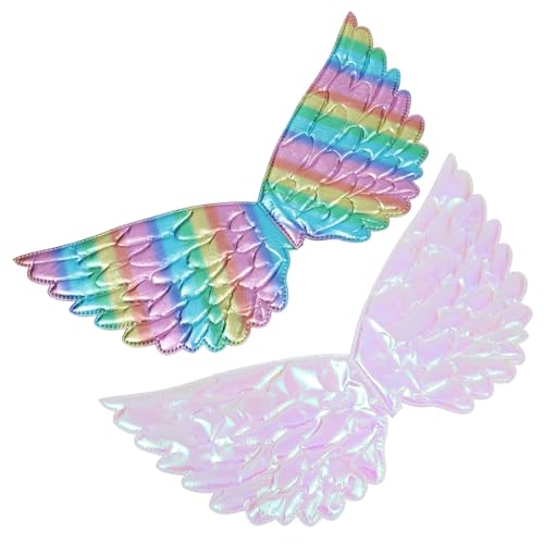 Gatuida 2 Stück Engelsflügel Leichte Bunte Cosplay Flügel für Bühnenauftritte Karneval Kostümfest Praktische Performance Requisiten für Mädchen Einstellbare Strapazierfähiges Material Gatuida 2 Stück Engelsflügel Leichte Bunte Cosplay Flügel für Bühnenauftritte Karneval Kostümfest Praktische Performance Requisiten für Mädchen Einstellbare Strapazierfähiges Material von Gatuida