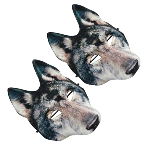 Gatuida 2 Stück Gruselige Wolf Halbgesichts Masken Eva Leichte Tier Masquerade Masken Verstellbar für Halloween Karneval Kostümpartys Cosplay Wiederverwendbar für Erwachsene und Gatuida 2 Stück Gruselige Wolf Halbgesichts Masken Eva Leichte Tier Masquerade Masken Verstellbar für Halloween Karneval Kostümpartys Cosplay Wiederverwendbar für Erwachsene und von Gatuida