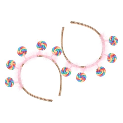 Gatuida 2 Stück Haarreif Lollipop Design Leichte Candy Haarbänder aus Stabilem Material Vielseitiger Haarschmuck für Geburtstagsfeiern Kostümpartys und Alltag Niedliches Cartoon Accessoire Gatuida 2 Stück Haarreif Lollipop Design Leichte Candy Haarbänder aus Stabilem Material Vielseitiger Haarschmuck für Geburtstagsfeiern Kostümpartys und Alltag Niedliches Cartoon Accessoire von Gatuida