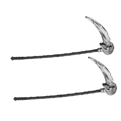 Gatuida 2 Stück Halloween Abnehmbar und Verstellbar Leichtes Cosplay Requisit für Erwachsene Realistische Grim Reaper für Kostümpartys und Bühnenauftritte von Gatuida