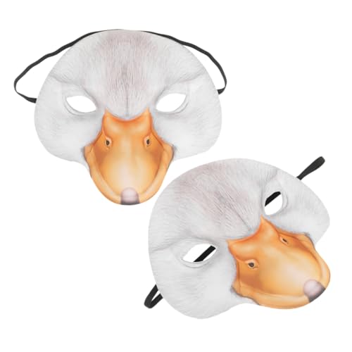 Gatuida 2 Stück Halloween Ente Masken Lustige Eva Cosplay Masken für Karneval und Kostümpartys Vielseitige Accessoires für Feiern und Halloween Events von Gatuida