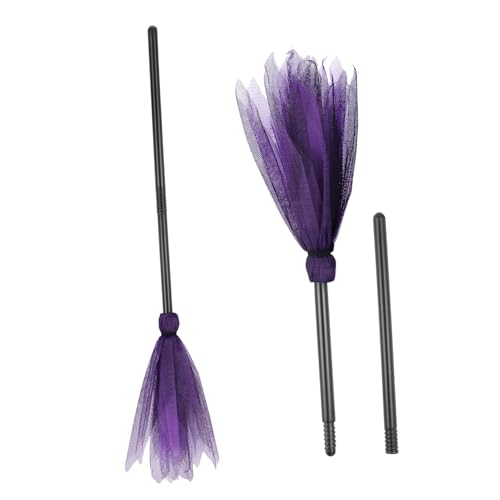 Gatuida 2 Stück Halloween Hexenbesen Kostüm Requisiten für Erwachsene Dekorative Zauberbesen für Cosplay Maskerade und Halloween Party Dekoration Gatuida 2 Stück Halloween Hexenbesen Kostüm Requisiten für Erwachsene Dekorative Zauberbesen für Cosplay Maskerade und Halloween Party Dekoration von Gatuida