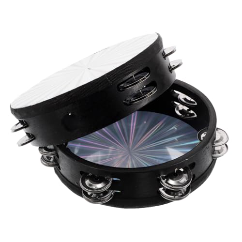Gatuida 2 Stück Handclapping Tambourine Doppelreihig Reflektierend Handheld Percussion Instrument für Band Tanzshow Geburtstagsparty und Erwachsene Gatuida 2 Stück Handclapping Tambourine Doppelreihig Reflektierend Handheld Percussion Instrument für Band Tanzshow Geburtstagsparty und Erwachsene von Gatuida