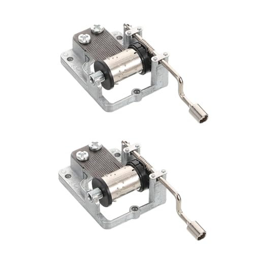 Gatuida 2stücke Spieluhr Mit Handkurbelmechanismus -metallmechanismus Für DIY-projekte Inklusive Aufziehschlüssel Und Melodienbox Geeignet Für Bastelprojekte Und Geschenkideen von Gatuida