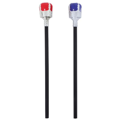 Gatuida 2 Stück Königliches Zepter, Kunststoff, König/Königin-Stab, Spazierstöcke für Halloween, Cosplay, Theater, Abschlussball, Heimkehr, Krippenkostüm, Zubehör von Gatuida