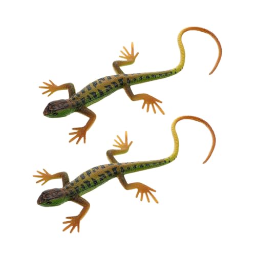 Gatuida 2 Stück Künstliche Eidechsen Figur Plastik Echsen Modell Realistisch Detailliert Pädagogisches Reptilien Lernhilfe für Wohn und Partydekoration Gatuida 2 Stück Künstliche Eidechsen Figur Plastik Echsen Modell Realistisch Detailliert Pädagogisches Reptilien Lernhilfe für Wohn und Partydekoration von Gatuida