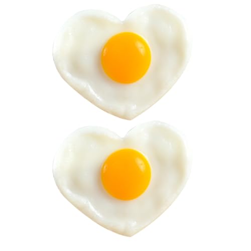 Gatuida 2 Stück Künstliches Spiegelei Herzmodell Realistische Deko für Küche und Restaurant Lifelike Fake Food Modelle für Ausstellungen und Fotografie Gatuida 2 Stück Künstliches Spiegelei Herzmodell Realistische Deko für Küche und Restaurant Lifelike Fake Food Modelle für Ausstellungen und Fotografie von Gatuida