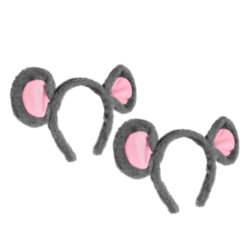 Gatuida 2 Stück Mäuseohren Haarreifen für Niedliche Tierohren Kopfbedeckung für Cosplay und Partys Weiche und Bequeme für Halloween von Gatuida