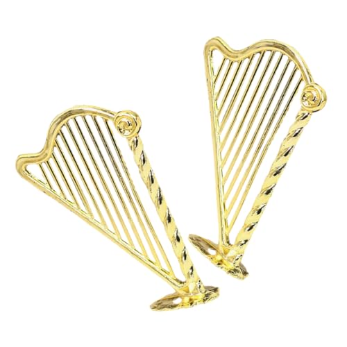Gatuida 2 Stück Maßstab Puppenhaus Musikinstrument Figuren Dekorative Harfen Accessoires für Mini Musikzimmer Vielseitig als Sammlerobjekt und für Musikliebhaber Gatuida 2 Stück Maßstab Puppenhaus Musikinstrument Figuren Dekorative Harfen Accessoires für Mini Musikzimmer Vielseitig als Sammlerobjekt und für Musikliebhaber von Gatuida