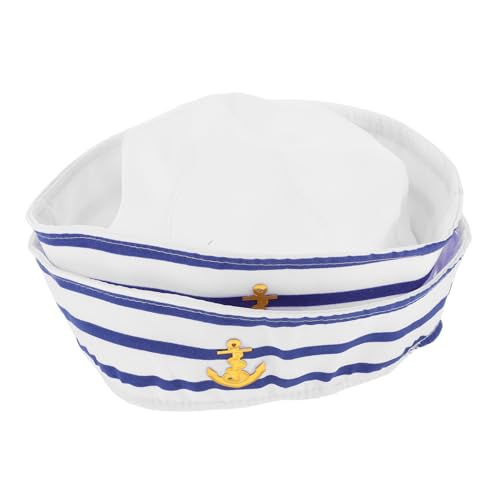Gatuida 2 Stück Matrosenmütze Gestreift Modische Captain Hüte für Damen und Herren Unverstellbare Segler Hüte für Kostümparty Karneval und Boating Accessoire von Gatuida