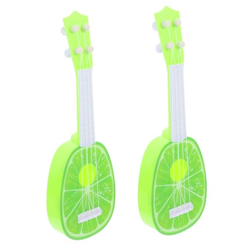 Gatuida 2 Stück Mini Gitarren für Bunte Kunststoff Saiteninstrumente Frühes Musikalisches Lernspielzeug Fruchtiges Design in Geeignet für Anfänger und Vorschulkinder Gatuida 2 Stück Mini Gitarren für Bunte Kunststoff Saiteninstrumente Frühes Musikalisches Lernspielzeug Fruchtiges Design in Geeignet für Anfänger und Vorschulkinder von Gatuida