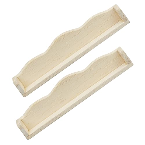 Gatuida 2 Stück Mini-Möbelmodell wandregal Wall Shelf kinderwagrn The Present Edith Eger Toy Miniatur quadratisches Regal klein puppenzubehör regalhalterung Mini-Regal Mini-Holzregal hölzern von Gatuida