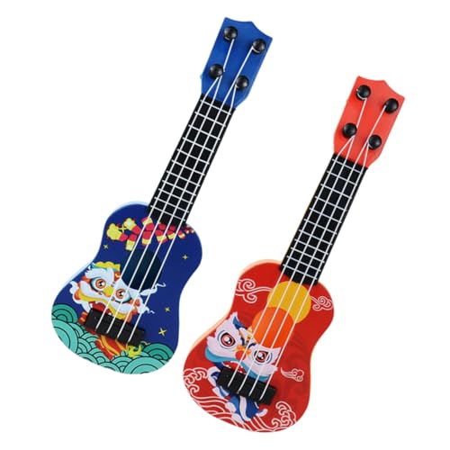 Gatuida 2 Stück Mini Ukulele Cartoon Gitarre für Kleinkinder Jahre Anfänger Lernspielzeug Leicht Tragbar Robust von Gatuida