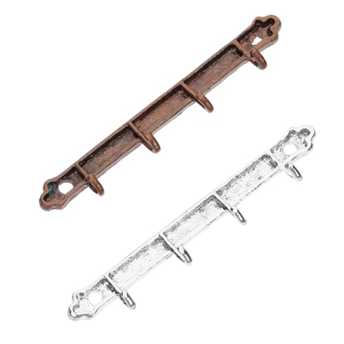 Gatuida 2 Stück Miniatur Haken Kleine Metallhaken in Braun und Silber Mini Haus Dekoration Praktische Wandhaken für Puppenhaus zum Aufhängen von Küchenutensilien und Miniaturen Gatuida 2 Stück Miniatur Haken Kleine Metallhaken in Braun und Silber Mini Haus Dekoration Praktische Wandhaken für Puppenhaus zum Aufhängen von Küchenutensilien und Miniaturen von Gatuida