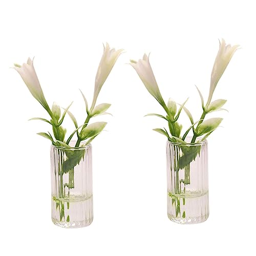 Gatuida 2 Stück Miniatur Lilien aus Widerstandsfähige Blumen Dekoration für Puppenhaus und Schreibtisch Zubehör für DIY Projekte und Mini Gartenlandschaften Gatuida 2 Stück Miniatur Lilien aus Widerstandsfähige Blumen Dekoration für Puppenhaus und Schreibtisch Zubehör für DIY Projekte und Mini Gartenlandschaften von Gatuida