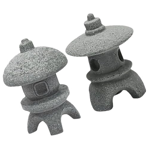 Gatuida 2 Stück Miniatur Pagoden Skulpturen im Japanischen Stil Laternen für Zen Garten für Gartenlandschaften und Ruhige Außenbereiche Gatuida 2 Stück Miniatur Pagoden Skulpturen im Japanischen Stil Laternen für Zen Garten für Gartenlandschaften und Ruhige Außenbereiche von Gatuida