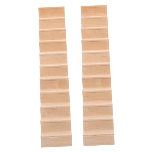 Gatuida 2 Stück Miniatur Treppe aus Holz ohne Handlauf DIY Puppenhaus Zubehör für Schlafzimmer Wohnzimmer Modellbau und Diorama Szenen Gatuida 2 Stück Miniatur Treppe aus Holz ohne Handlauf DIY Puppenhaus Zubehör für Schlafzimmer Wohnzimmer Modellbau und Diorama Szenen von Gatuida