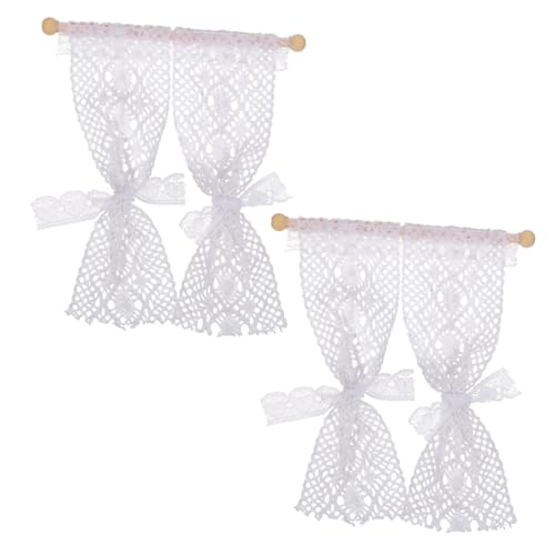 Gatuida 2 Stück Miniatur Vorhänge für Puppenhaus Dekorative Fensteraccessoires für Miniatur Häuser Hochwertiges Modellzubehör mit Elegantem Design und Feiner Verarbeitung Gatuida 2 Stück Miniatur Vorhänge für Puppenhaus Dekorative Fensteraccessoires für Miniatur Häuser Hochwertiges Modellzubehör mit Elegantem Design und Feiner Verarbeitung von Gatuida
